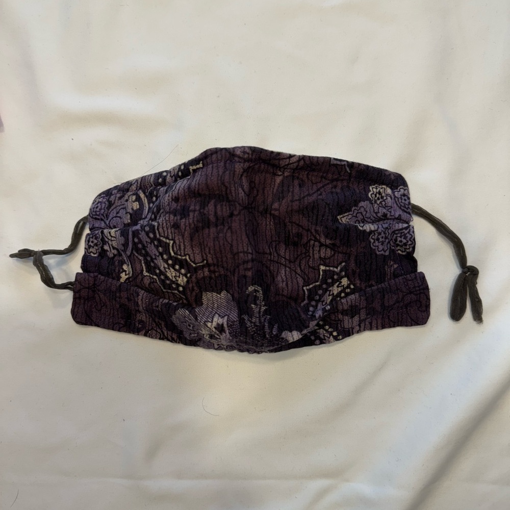 Purple Floral Face Mask